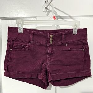 Burgundy Shorts